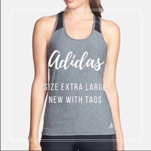 Adidas Tank XL Grey Black Mech Racerback